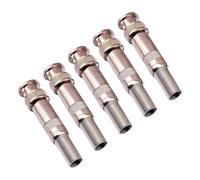 Qusinfc Connecteur BNC 1/5/10 pièces en cuivre pour caméra vidéo soudage facile accessoires d'installation BNC compression