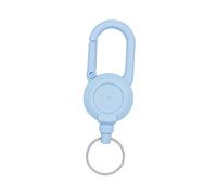 Qusinfc Enrouleur de rangement de sac pour sac à dos et ceinture | Support rétractable à clip avec boucle de fixation en métal et cordon de 60 cm