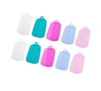 Qusinfc Lot de 10 capuchons de brosse à dents en silicone pour un rangement hygiénique, protecteurs de tête de brosse à dents portables