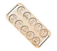 Qusinfc Planche de découverte pour enfants - Outil d'étude d'intérieur et d'extérieur - Accessoire de jeu de camping - Cadeau amusant - Récepteur d'erreur en bois