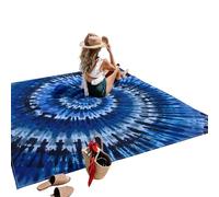 Qusinfc Tapis de pique-nique multifonction en polyester antidérapant pour réunions de famille, activités côtières, tapis d'extérieur pliable