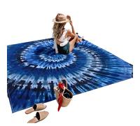 Qusinfc Tapis de pique-nique multifonction en polyester antidérapant pour réunions de famille, activités côtières, tapis d'extérieur pliable