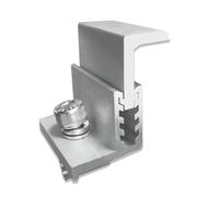 Qussedser 10 Pièces Support de de Panneau Solaire Kit de Pince Latérale Réglable 30/35/40/45mm Pince de Fixation Support de de Panneau Solaire