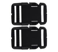 Qussedser 2 x Boucle de declenchement de Sac a Bagages en Plastique Dur Noir