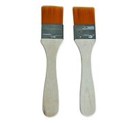Qussedser 2pcs Soin du Outil de maquillage Masque Orange brosse