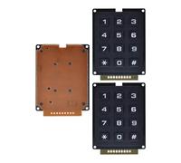 Qussedser 3 Modules de Clavier 12 Touches 4x3 Matrices Clavier Industriel Clavier Industriel avec Numérisation Industrielle