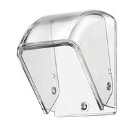 Qussedser Couvercle de Sonnette de Porte Étanche pour L'Extérieur, Boîte Transparente pour Sonnette Sans Résistante à la Pluie en Extérieur