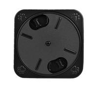 Qussedser Griffoir pour Ongles de Chien Planche à Gratter pour Chien Compartiments à Collation Rond Rotatif Planche à Gratter pour Ongles de Chien Amovible Noir