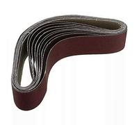 Qussedser Lot de 10 bandes abrasives 686 x 50 mm Grain 100 en oxyde d'aluminium