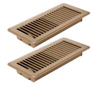 Qussedser Lot de 2 grilles d'aération de sol robustes de 10,2 x 25,4 cm, housses de ventilation de sol pour chauffage au sol