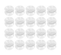 Qussedser Lot de 20 ventouses double face - Ventouses pour verre, plastique - 30 mm de largeur