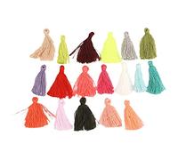 Qussedser Lot de 50 mini pompons en coton de couleur aléatoire 30 mm pour décoration de