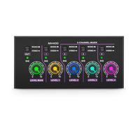 Qussedser -MH400 Mini Mixeur 4 Canaux à Très Faible Bruit Mini Mixeur Stéréo Appareil de Sortie de Mixage Microphone Mixeur Guitare Prise UE