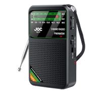 Qussedser Mini radio de poche portable pleine bande AM/FM/SW avec batterie rechargeable, support écouteurs MiniRadio pour ancienne, B