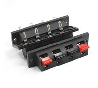 Qussedser Seule ligne 4 broche 4 Position haut-parleur bornier connecteurs 5 Pcs