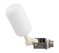 Qussedser Vanne à Flotteur 1/2", Vanne en Laiton avec à Bille Flottant en Plastique avec Bras Réglable, Remplissage Automatique pour Abreuvoir