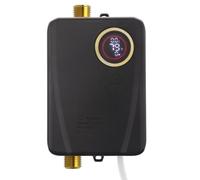 Qussse Chauffe-eau instantané 3500 W 220 V - Résistant à la pression - Mini chauffe-eau électronique avec affichage de la température LED pour montage sous évier - Pour cuisines, salles de bains et