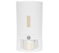 Qussse Distributeur de riz, 20 l, grand récipient de conservation de riz, avec couvercle et verre doseur, hermétique et résistant à l'humidité, pour céréales, riz et farine