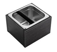 Qussse Knock Box Récipient à marc de café en acier inoxydable pour marc de café expresso snack-bar café