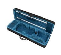 Qussse Mallette pour violon 4/4 - Avec sangle de sac à dos - Pour violon 4/4, Noir/bleu
