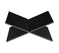 Qussse Support de livre en acrylique avec cadre en croix - Support de livre ouvert - Support de recettes pour la Bible Coran Art - Livres de cuisine, manuels et magazines - Blanc (noir)