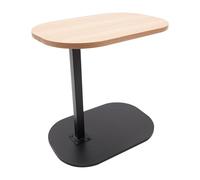 Qussse Table d'appoint, table basse en forme de C, jusqu'à 7 kg, hauteur réglable de 45 à 80 cm, pivotante à 360 °, pour salon, bureau, chambre à coucher et bureau