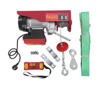 Qussse Treuil électrique de 125 à 250 kg, treuil moteur 550 W, hauteur de levage 12 m, palan électrique avec télécommande sans fil, vitesse de levage de 10 m/min