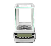 QUSYZD Balance de Laboratoire électronique de Haute précision (0,0001 g) avec Pare-Brise, idéale pour bijouteries et usines Chimiques, 220 g / 0,0001 g,220g/0.0001g