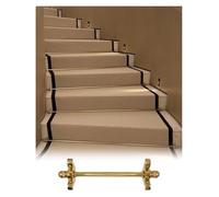 QUSYZD Barre de Marche décorative avec Embout Boule et Support pour Tapis d'escalier, 1 pièce - 85 cm / 33 po / 2,8 pi,1pc-85cm/33in/2.8ft