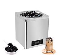 QUSYZD Chauffe-Plats Professionnel, Chauffe-Soupe électrique 600 W, marmite de comptoir 7 L en Acier Inoxydable, Perles de Tapioca, Acier Inoxydable, 3 L,Stainless Steel-3L