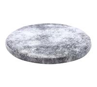 QUSYZD Coussin de Chaise Rond 30 cm/35 cm/40 cm/45 cm, Coussin de siège en Similicuir antidérapant, épaisseur 4,5 cm, Gris marbre, 30 x 30 cm,Marble Grey-30 * 30CM