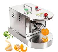 QUSYZD Éplucheuse à Fruits Professionnelle 500 pièces/Heure, éplucheuse électrique pour Oranges et Citrons - Épaisseur réglable, arrêt Automatique pour Pommes, Pommes de t,