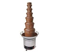 QUSYZD Fontaine à Fondue au Chocolat à 4/5/6/7 Niveaux, en Acier Inoxydable, pour sauces et fondues en Cascade, pour Anniversaires, buffets et réunions de Famille, 7 Niveaux,7 Tier