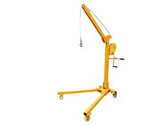 QUSYZD Grue Pliante Portable avec treuil Manuel, Grue Mobile de Levage pour Usage Domestique, 500 kg, Manuel,500kg Manual