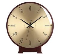QUSYZD Horloge de Bureau créative en cuivre pour Salon Chinois, silencieuse, avec Mouvement à Balayage des Secondes, décoration d'intérieur Antique, G-14 Pouces,G-14inchs