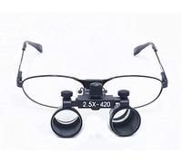 QUSYZD Loupes binoculaires, loupe 2,5X 420 mm, Verre Optique à Distance de Travail,