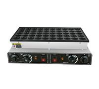 QUSYZD Machine à Muffins Professionnelle, gaufrier électrique antiadhésif, 50 Mini-crêpières à Double Interrupteur, Surface antiadhésive pour Boulangerie, Maison, Cuisine,