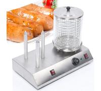 QUSYZD Machine de Cuisson électrique pour grillades, Machine à Hot-Dogs grillés, Chauffe-saucisses, Grille-Pain pour Restaurant,