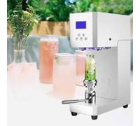 QUSYZD Machine de scellage Automatique de canettes avec Fonction de comptage, Hauteur réglable pour Le scellage de canettes Pet destinées à la Production de thé au Lait, de café et d,White