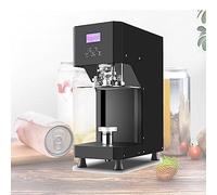 QUSYZD Machine de scellage Automatique Intelligente Commerciale pour boîtes de Conserve, scelleuse de gobelets à Soda, Corps Rotatif en Aluminium, Noir - 110 V, Noir - 110,Black-110V