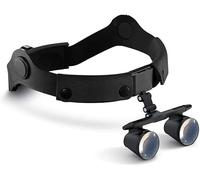 QUSYZD Magnifyiglasses, Loupe avec lumière, Loupe binoculaire 2,5X 3,5X 420 mm Loupe en Verre Optique Confortable/2,5*,