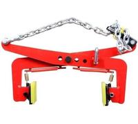 QUSYZD Pince de Levage Verticale Robuste pour Pierres, palan à mâchoires réglables avec chaîne à Crochet de Verrouillage, Pince en Acier pour Le Levage et Le déplacement s,Red-28in