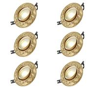 QUSYZD Plafonnier LED encastré de 9,9 cm (3,9 Pouces), intensité Variable (3 W, 5 W, 7 W, 9 W), IRC 85, projecteur encastré LED à Globe en Laiton Chinois, idéal pour Une utili,B-7W