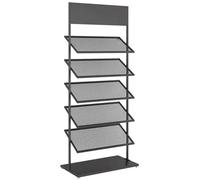 QUSYZD Présentoir à Carreaux de Sol en métal Blanc - Porte-échantillons en Bois à Plusieurs Niveaux pour Grands Carreaux de Porcelaine et de céramique - Support de Sol durab,Black-67CM/26.4IN