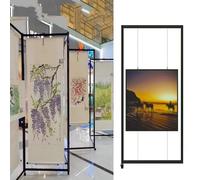 QUSYZD Présentoir Pliable et Mobile, présentoir d'art Portable - Support Pliable pour Tableaux et Panneaux, étagère publicitaire Mobile pour galeries, écoles et musées, lot,5pcs-100x200cm/39.4x78.7in