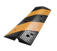 QUSYZD Ralentisseurs, rampes d'accès, Dos d'âne en Caoutchouc, Caoutchouc Jaune et Noir, adaptés aux Routes, parkings et aménagements urbains.,