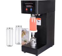 QUSYZD Scelleuse Automatique de canettes, sertisseuse Efficace avec comptage de liquides pour Bars, cafés, Restaurants et magasins de Boissons, Noire,Black