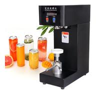 QUSYZD Scelleuse de boîtes, scellage Intelligent Haute Vitesse pour boîtes de thé et Bubble Tea, idéale pour Un Usage Commercial en Magasin, Noire - 110 V,Black-110V
