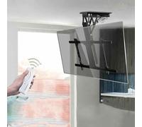 QUSYZD Support de Plafond électrique pour téléviseur - Support Mural pour téléviseur, pour téléviseur escamotable de 32 à 70 Pouces, Support de Toit incliné Rabattable de,