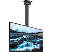 QUSYZD Support de Plafond motorisé pour téléviseur - Système de Levage électrique télescopique pour téléviseur, Rotation Manuelle à 360°, système de Levage escamotable dis,